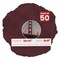 Dark Red Suede Mat Board for 16x16 Frames - Circle Opening for 8x8 Photos